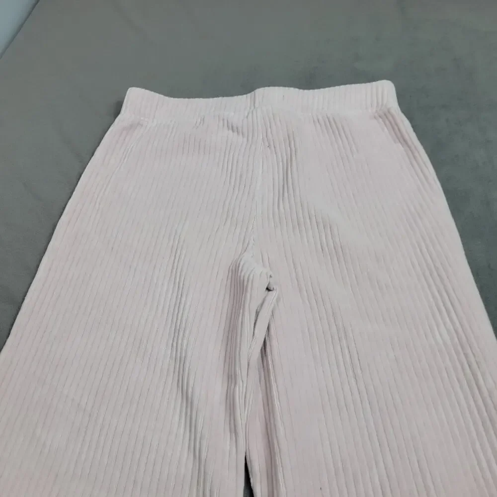 OshKosh Sweatpants Girls Size 12 Pink Corduroy Straight Slight Flare Comfy Pants